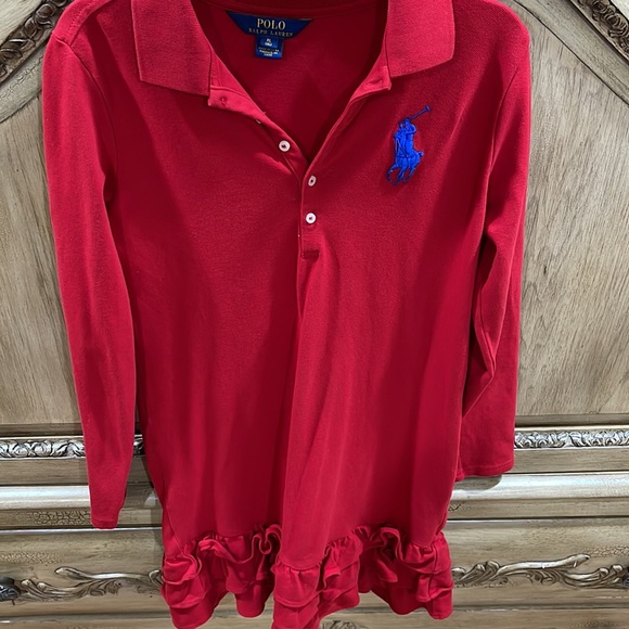 🐴 Like New Polo Ralph Lauren Little Girl’s Ruffle Dress - Picture 5 of 5